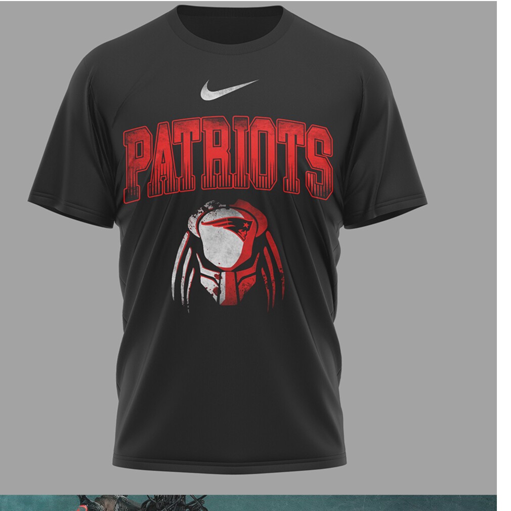 Predator Sci Fi Action New England Patriots Custom Graphic Game Day Apparel T Shirt Predator Sci Fi Action New England Patriots Custom Graphic Game Day Apparel T Shirt