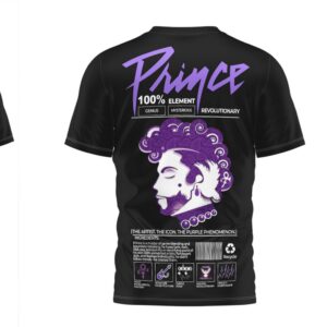 Prince 100 Percent Element Mysterious Genius Revolutionary Tribute Portrait T Shirt Prince 100 Percent Element Mysterious Genius Revolutionary Tribute Portrait T Shirt