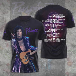 Prince Artist Tribute Graphic Tee Vintage 80s Purple Rain Music Fan Apparel Hoodie