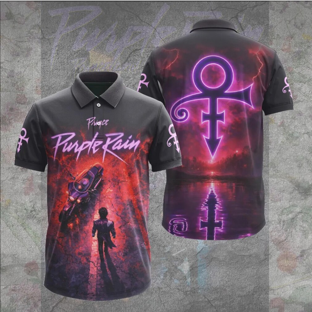 Prince Purple Rain Symbol Logo Graphic Polo Shirt Vintage Rock Star Fashion Hoodie Prince Purple Rain Symbol Logo Graphic Polo Shirt Vintage Rock Star Fashion Hoodie