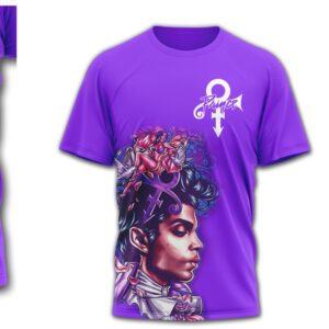 Prince Purple Rain Tribute Pink Guitar Dove Graphic Music T Shirt