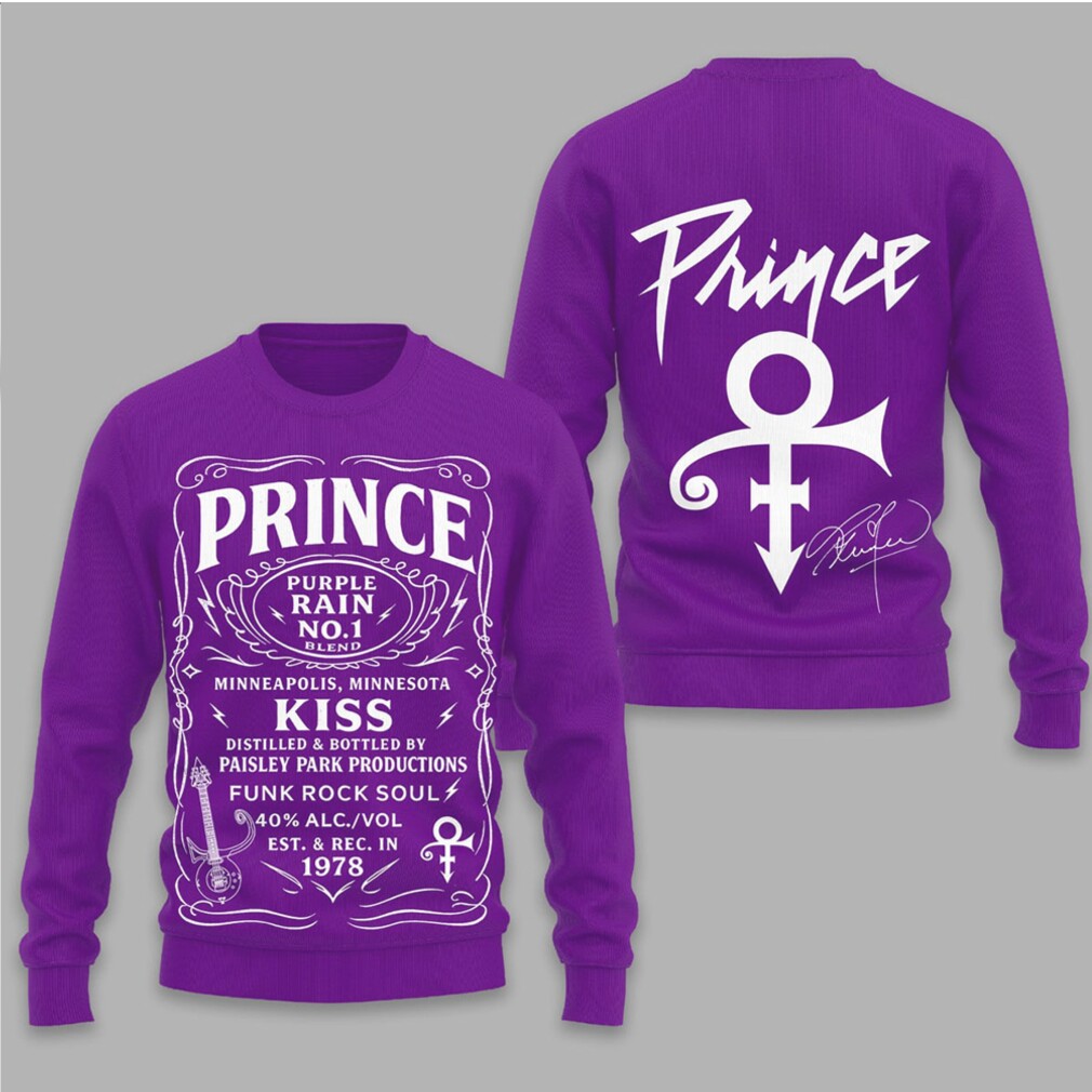 Prince Purple Rain Whiskey Label Style Funk Rock Soul Purple Graphic T Shirt Prince Purple Rain Whiskey Label Style Funk Rock Soul Purple Graphic T Shirt