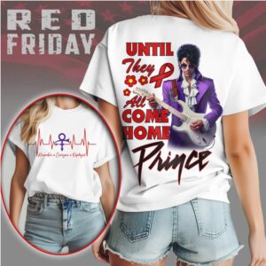 Prince RED Friday Until They All Come Home Military Support Tribute Graphic T Shirt