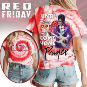 Prince RED Friday Until They All Come Home Military Support Tribute Graphic T Shirt