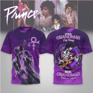 Prince Real Grandmas Listen To Prince Purple Graphic Tribute Shirt Hoodie Collection T Shirt
