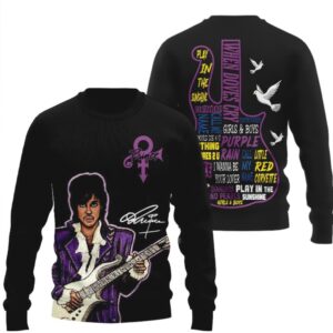Prince When Doves Cry Guitar Lyric Graphic Collection T Shirt Prince When Doves Cry Guitar Lyric Graphic Collection T Shirt