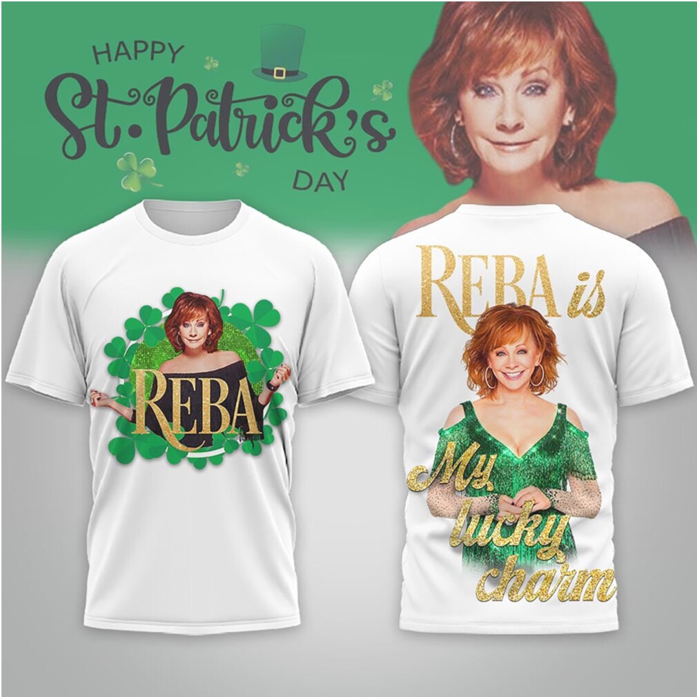 Reba McEntire Is My Lucky Charm St Patrick's Day Vintage Country Music Graphic Shirt Reba McEntire Is My Lucky Charm St Patrick's Day Vintage Country Music Graphic Shirt