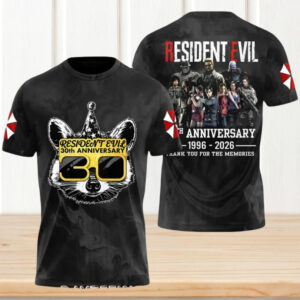 Resident Evil 30th Anniversary 1996 2026 Raccoon City Thank You For Memories T Shirt Resident Evil 30th Anniversary 1996 2026 Raccoon City Thank You For Memories T Shirt