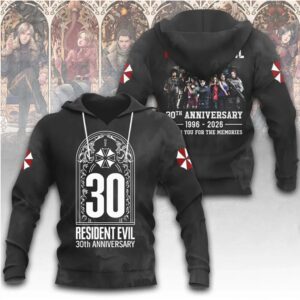 Resident Evil 30th Anniversary 1996 2026 Thank You For The Memories 3D Shirt Resident Evil 30th Anniversary 1996 2026 Thank You For The Memories 3D Shirt