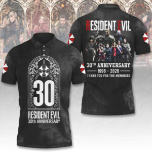 Resident Evil 30th Anniversary 1996 2026 Thank You For The Memories 3D Shirt