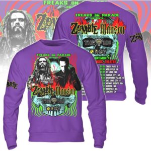 Rob Zombie Marilyn Manson Freaks On Parade Tour 2024 Concert Hoodie Rob Zombie Marilyn Manson Freaks On Parade Tour 2024 Concert Hoodie