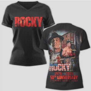 Rocky Balboa 50th Anniversary 1976 2026 Legends Never Stop Vintage Graphic Movie T Shirt