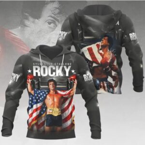 Rocky Balboa 50th Anniversary Sylvester Stallone Boxing Legend American Flag T Shirt Rocky Balboa 50th Anniversary Sylvester Stallone Boxing Legend American Flag T Shirt