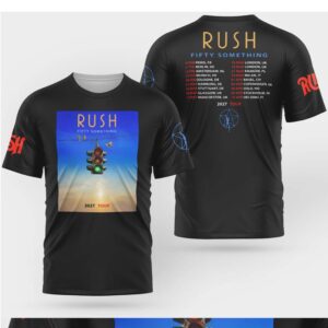 Rush Fifty Something 2027 World Tour Traffic Light Graphic Shirt Rush Fifty Something 2027 World Tour Traffic Light Graphic Shirt