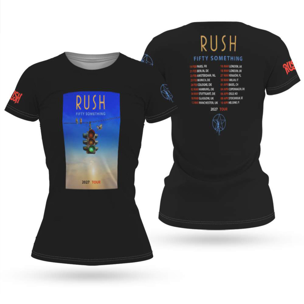 Rush Fifty Something 2027 World Tour Traffic Light Graphic Shirt Rush Fifty Something 2027 World Tour Traffic Light Graphic Shirt