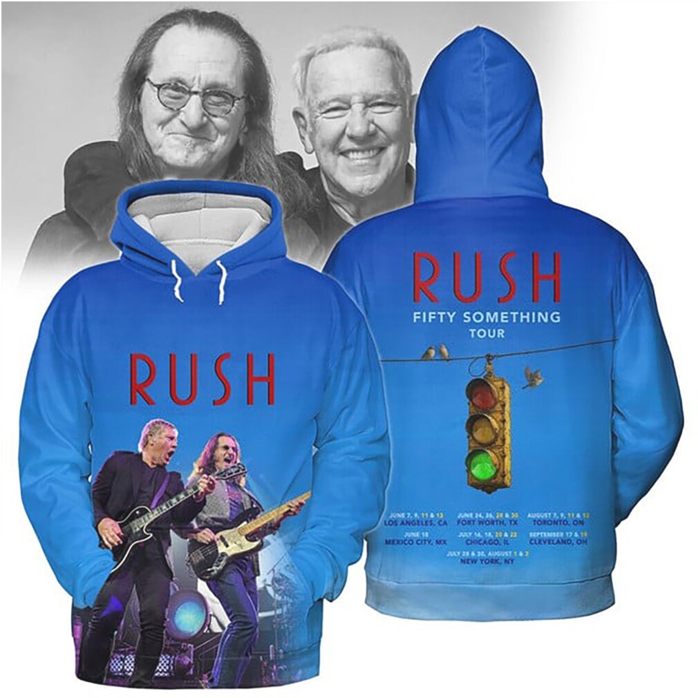 Rush Fifty Something Tour 2026 Rock Band Signature Blue Graphic Concert Shirt Rush Fifty Something Tour 2026 Rock Band Signature Blue Graphic Concert Shirt
