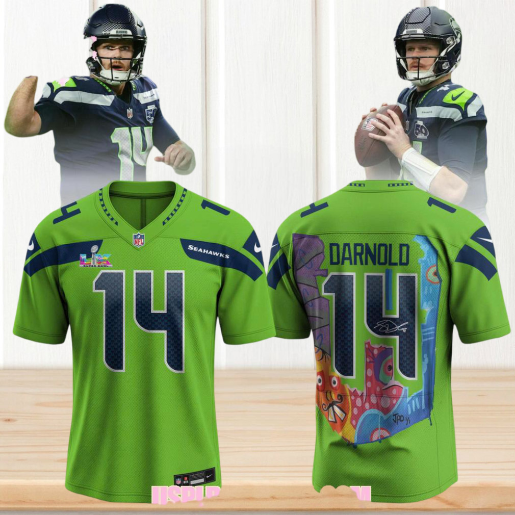 Sam Darnold Seattle Seahawks Super Bowl LX Lime Green Special Edition Football Jersey Sam Darnold Seattle Seahawks Super Bowl LX Lime Green Special Edition Football Jersey