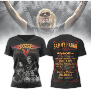 Sammy Hagar The Best Of All Worlds 2026 Tour Heavy Metal Rock T Shirt