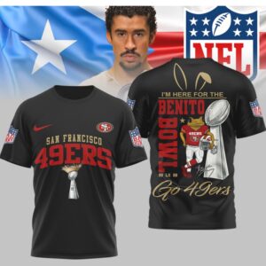 San Francisco 49ers Bad Bunny Benito Bowl Super Bowl LX Graphic Championship Shirt San Francisco 49ers Bad Bunny Benito Bowl Super Bowl LX Graphic Championship Shirt
