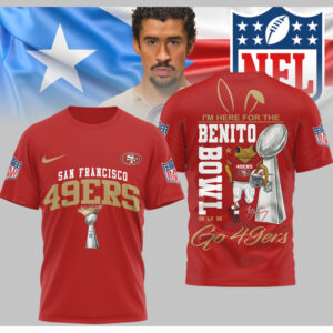 San Francisco 49ers Bad Bunny Benito Bowl Super Bowl LX Graphic Championship Shirt