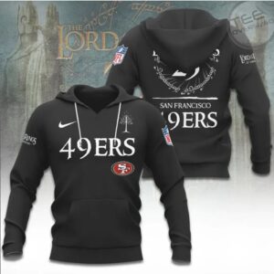 San Francisco 49ers Lord Of The Rings Fantasy Style Black Graphic Apparel T Shirt San Francisco 49ers Lord Of The Rings Fantasy Style Black Graphic Apparel T Shirt