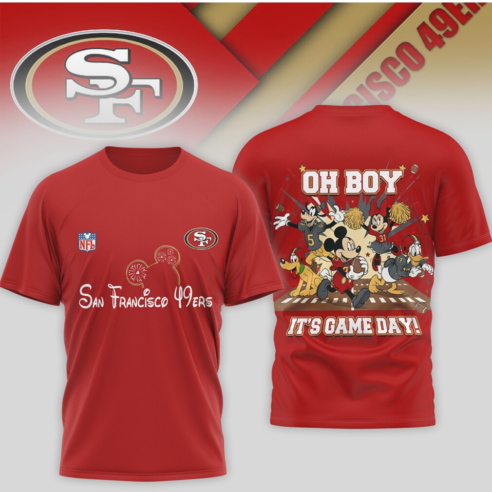 San Francisco 49ers Mickey Mouse Disney Game Day Red Vintage Football Fan Shirt San Francisco 49ers Mickey Mouse Disney Game Day Red Vintage Football Fan Shirt