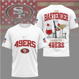 San Francisco 49ers This Bartender Loves The 49ers Vintage NFL Sport Fan T Shirt San Francisco 49ers This Bartender Loves The 49ers Vintage NFL Sport Fan T Shirt