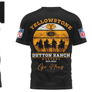 San Francisco 49ers Yellowstone Dutton Ranch Montana T Shirt