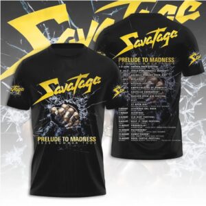Savatage Prelude To Madness 2026 Summer Tour Heavy Metal Band Graphic T Shirt