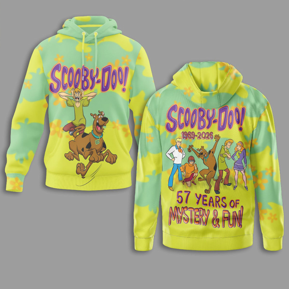 Scooby Doo 57 Years Of Mystery And Fun Anniversary Graphic All Over Print Shirt Scooby Doo 57 Years Of Mystery And Fun Anniversary Graphic All Over Print Shirt