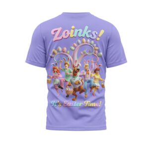 Scooby Doo Zoinks It’s Easter Time Purple For Mystery Machine Fans T Shirt