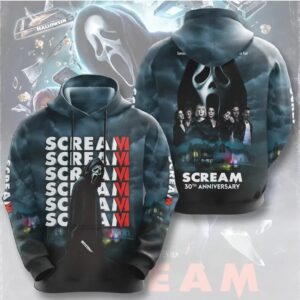 Scream 30th Anniversary Ghostface Horror Movie Slasher Aesthetic Black Graphic T Shirt Scream 30th Anniversary Ghostface Horror Movie Slasher Aesthetic Black Graphic T Shirt