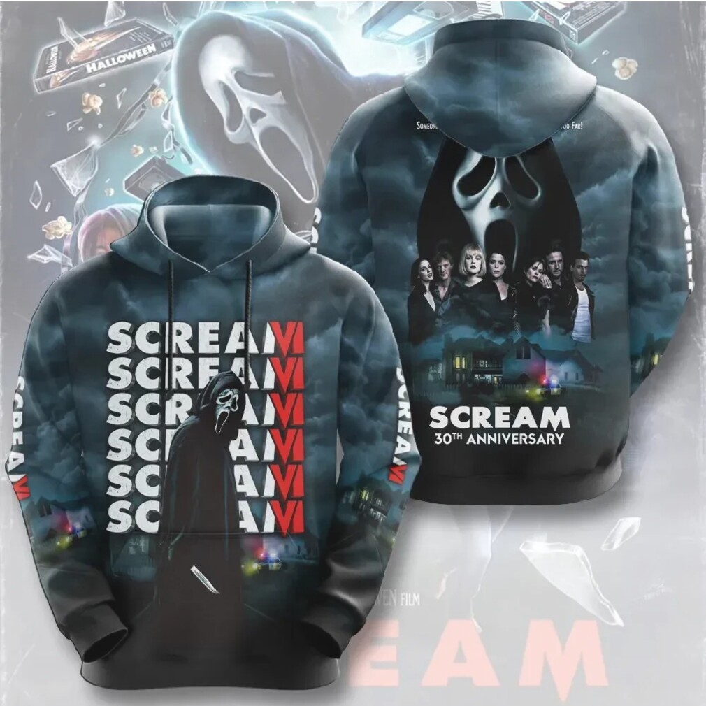Scream 30th Anniversary Ghostface Horror Movie Slasher Aesthetic Black Graphic T Shirt Scream 30th Anniversary Ghostface Horror Movie Slasher Aesthetic Black Graphic T Shirt