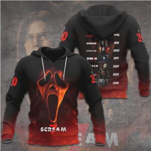 Scream 30th Anniversary Kill Tour Vintage Ghostface Timeline Horror Movie Hoodie Scream 30th Anniversary Kill Tour Vintage Ghostface Timeline Horror Movie Hoodie