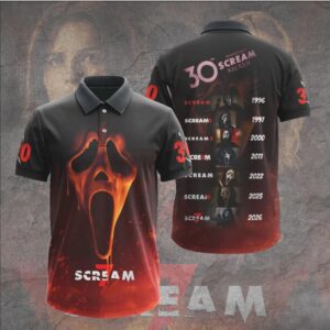 Scream 30th Anniversary Kill Tour Vintage Ghostface Timeline Horror Movie Hoodie