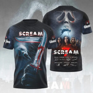 Scream 7 Bloody Knife Ghostface Horror Slasher Movie Fan Hoodie