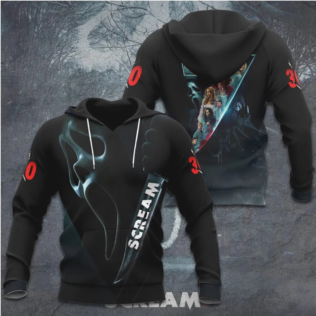 Scream 7 Ghostface Knife Reflection Horror Movie Mystery Thriller Graphic Hoodie Scream 7 Ghostface Knife Reflection Horror Movie Mystery Thriller Graphic Hoodie