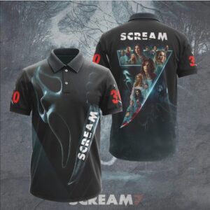 Scream 7 Ghostface Knife Reflection Horror Movie Mystery Thriller Graphic Hoodie