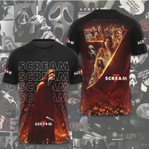 Scream 7 Ghostface Slasher Movie Fan Hoodie