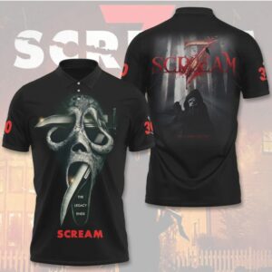 Scream 7 The Legacy Ends Ghostface Graphic Vintage Horror Movie Hoodie
