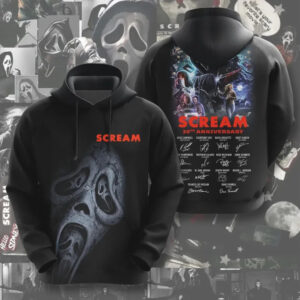 Scream Movie 30th Anniversary Ghostface Horror Slasher Signature Series T Shirt