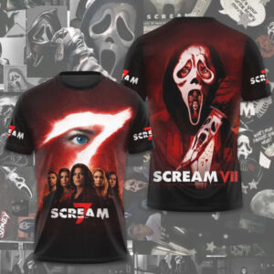 Scream VII Ghostface Horror Movie Vintage Sidney Prescott Slasher Film Hoodie