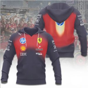 Scuderia Ferrari F1 Team HP Racing Professional Motorsport Fan Hoodie Scuderia Ferrari F1 Team HP Racing Professional Motorsport Fan Hoodie
