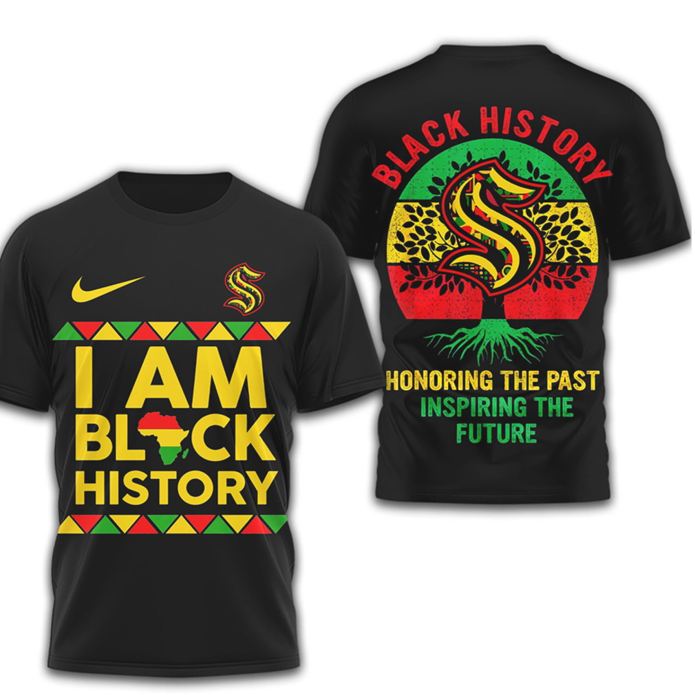 Seattle Kraken Black History Month African Heritage Roots Vintage Style Graphic Shirt Seattle Kraken Black History Month African Heritage Roots Vintage Style Graphic Shirt