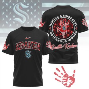 Seattle Kraken MMIW Awareness Hockey Indigenous Women Support Shirt