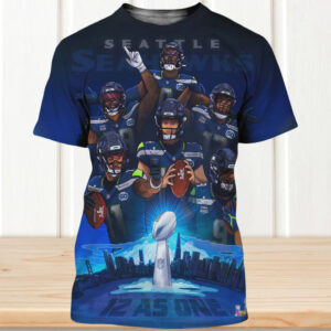 Seattle Seahawks 12 As One Super Bowl LX Champions Team Shirt Seattle Seahawks 12 As One Super Bowl LX Champions Team Shirt