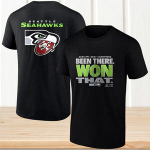 Seattle Seahawks 2025 NFC West Champions Been There Won That Graphic Fan T Shirt Seattle Seahawks 2025 NFC West Champions Been There Won That Graphic Fan T Shirt
