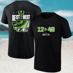 Seattle Seahawks Best In The West 2025 Football Champion Graphic Fan T Shirt