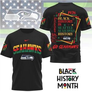 Seattle Seahawks Black History Month 1926 Anniversary Football Fan T Shirt Seattle Seahawks Black History Month 1926 Anniversary Football Fan T Shirt