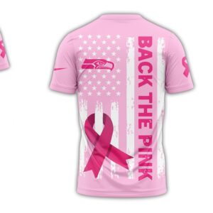 Seattle Seahawks Breast Cancer Awareness In October We Wear Pink Football Shirt
